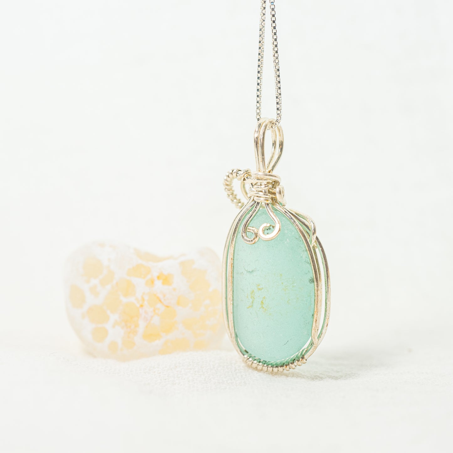 Beautiful Ocean Colored Pendant