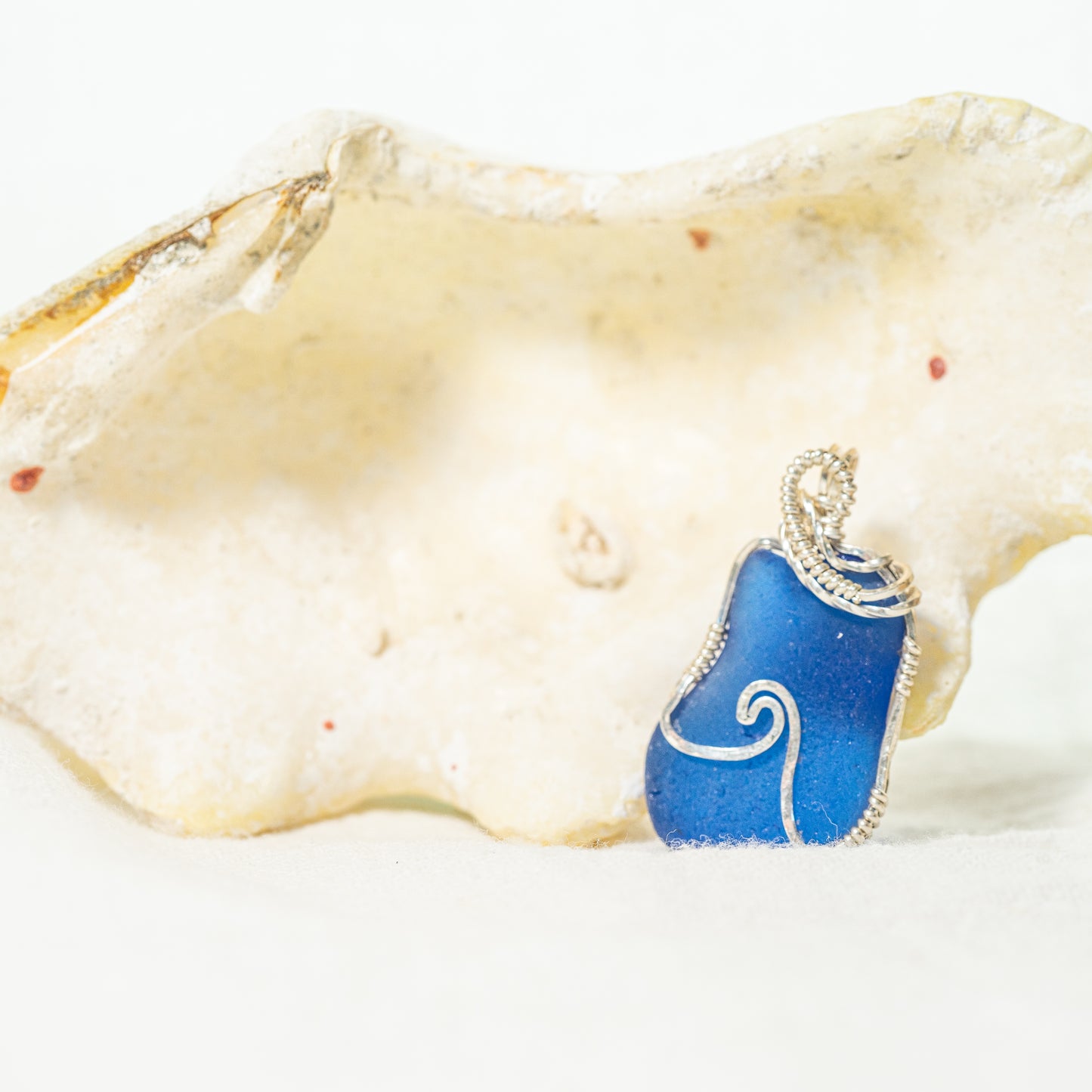 Deep Cobalt Blue with Classic Hammered Wave