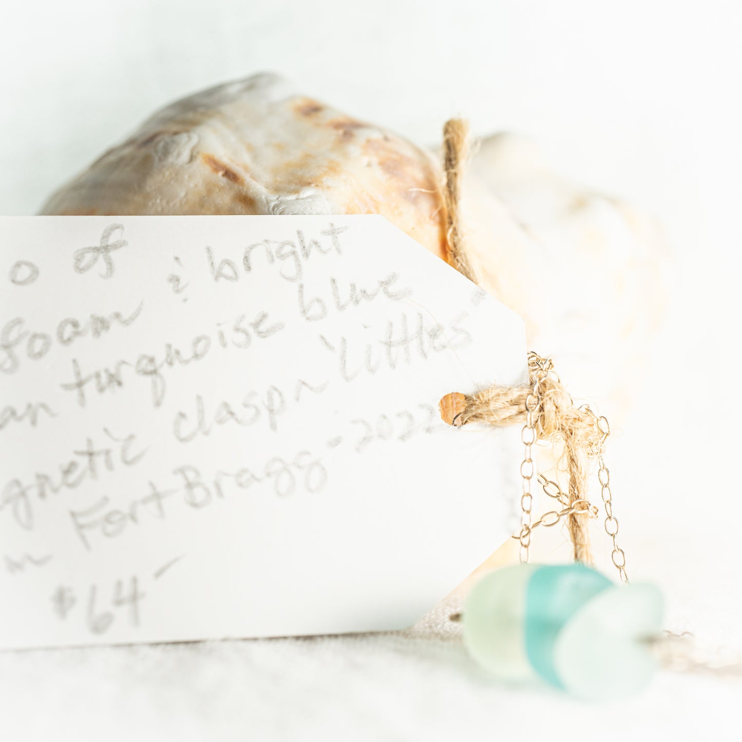 "Sea Foam Trio" Sea Glass Necklace