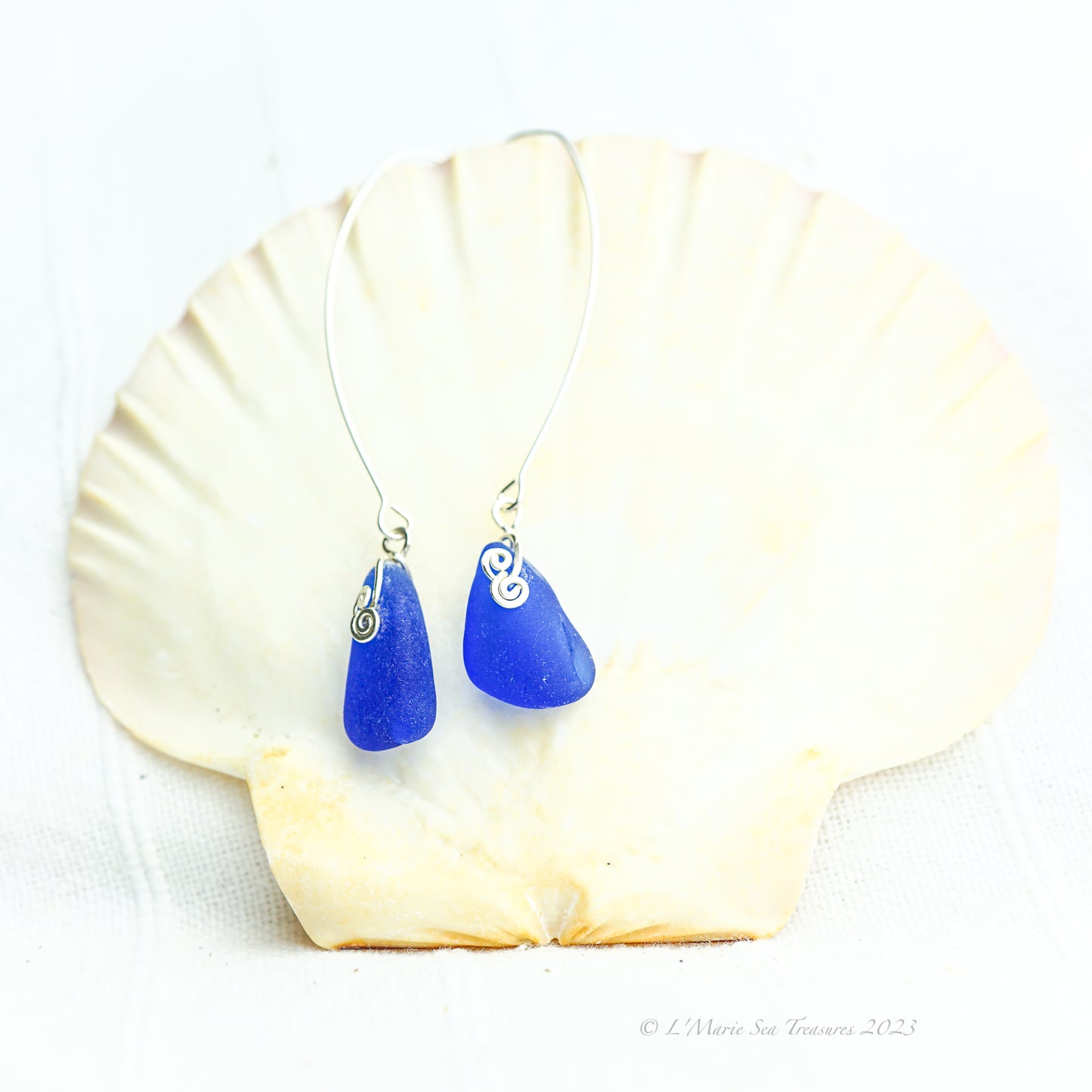 Cobalt Blue Drop Earrings
