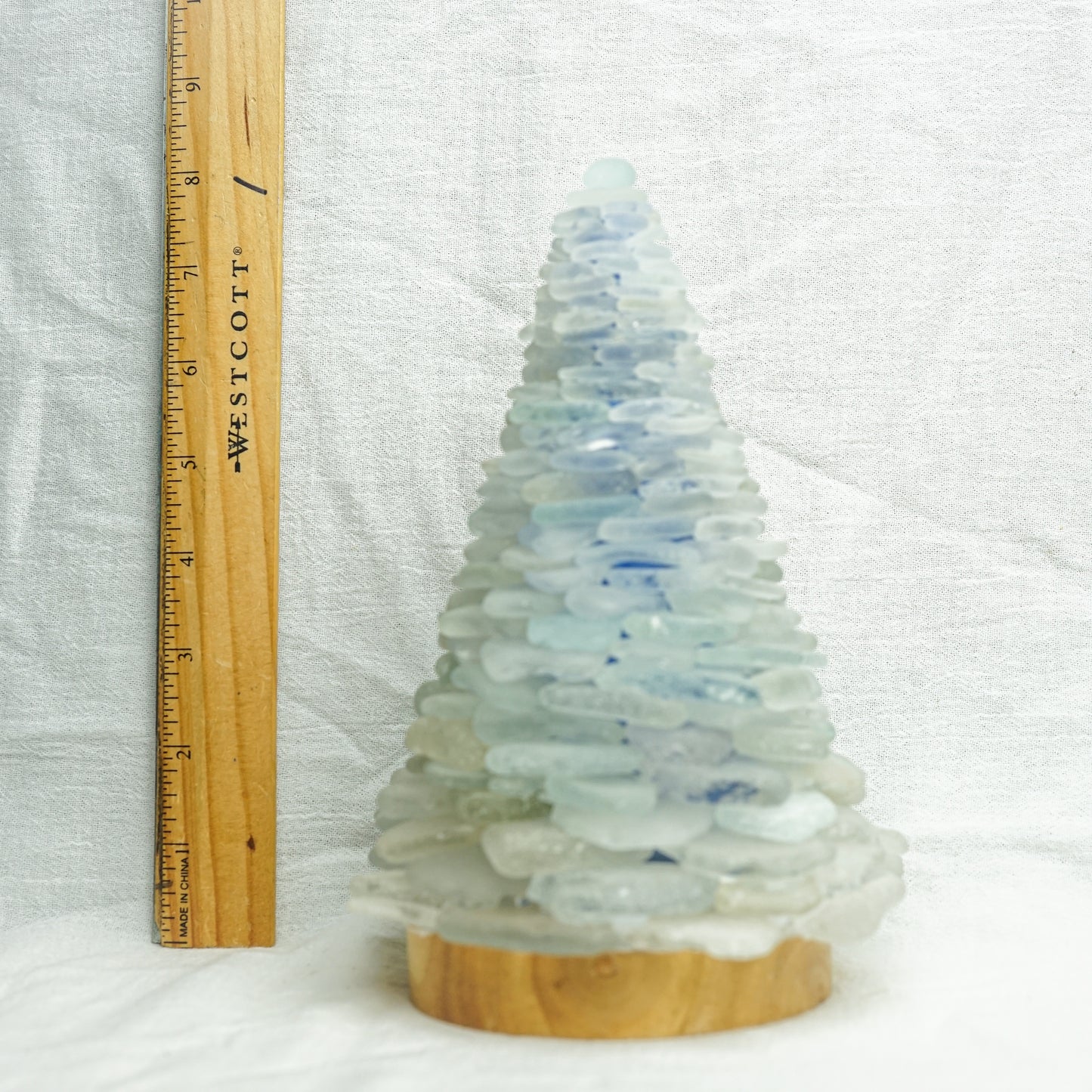Frosty and Full Sea Glass Tree