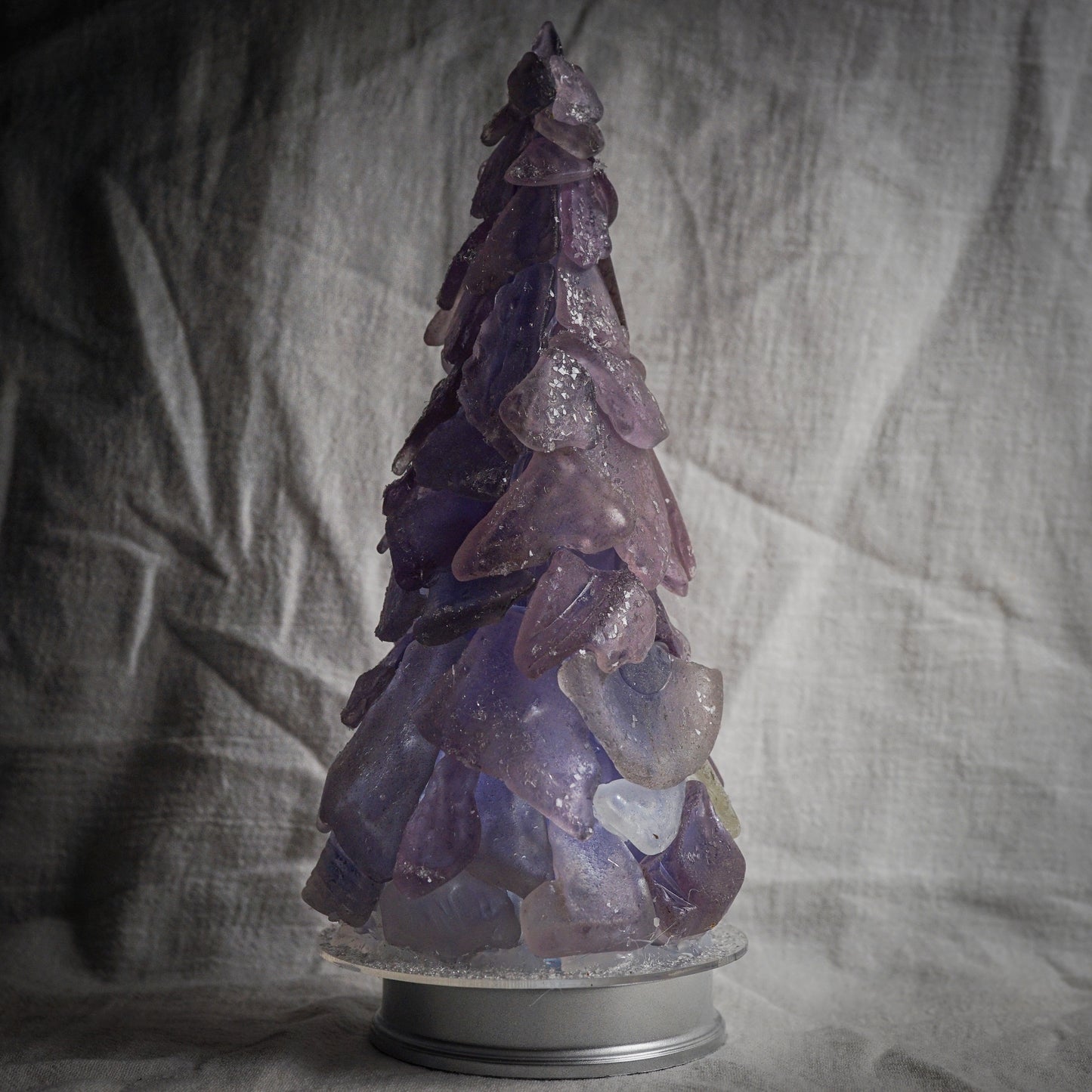 One of a Kind Purple Sea Glass Tree
