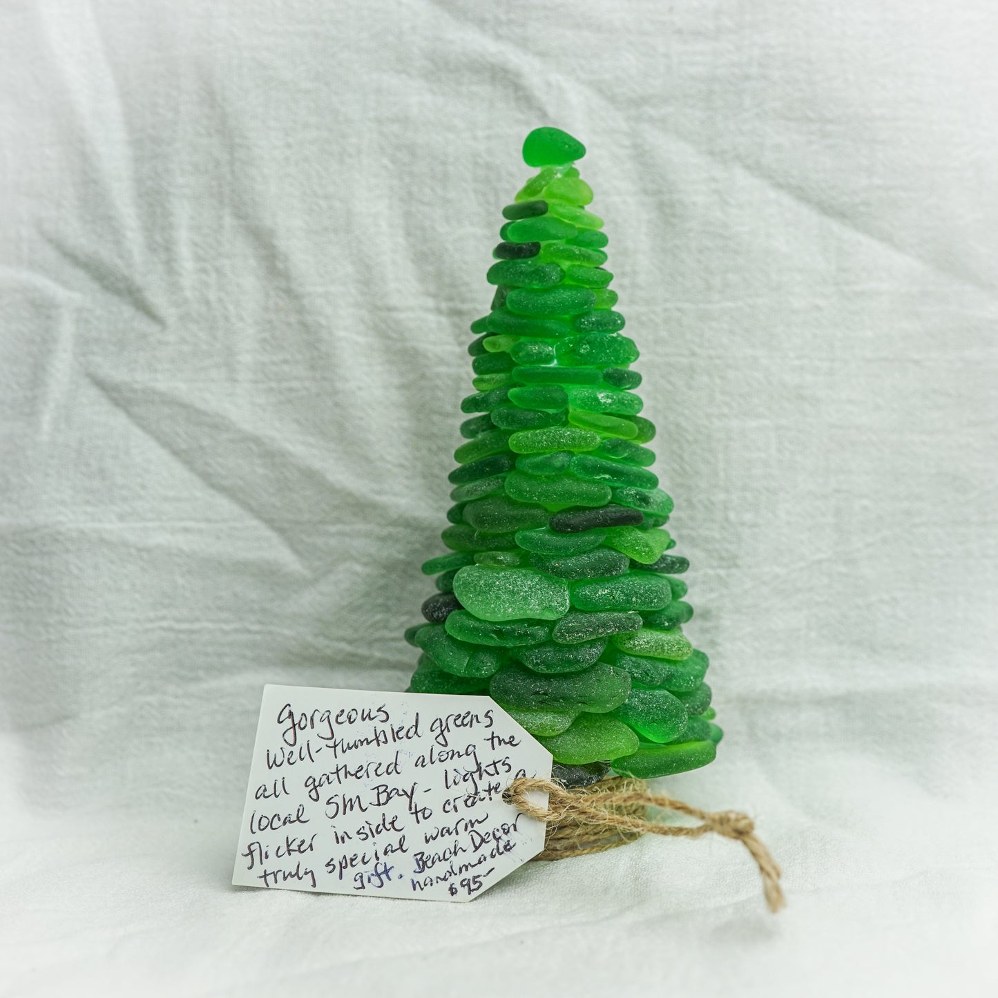 Green Sea Glass Tree (Small)