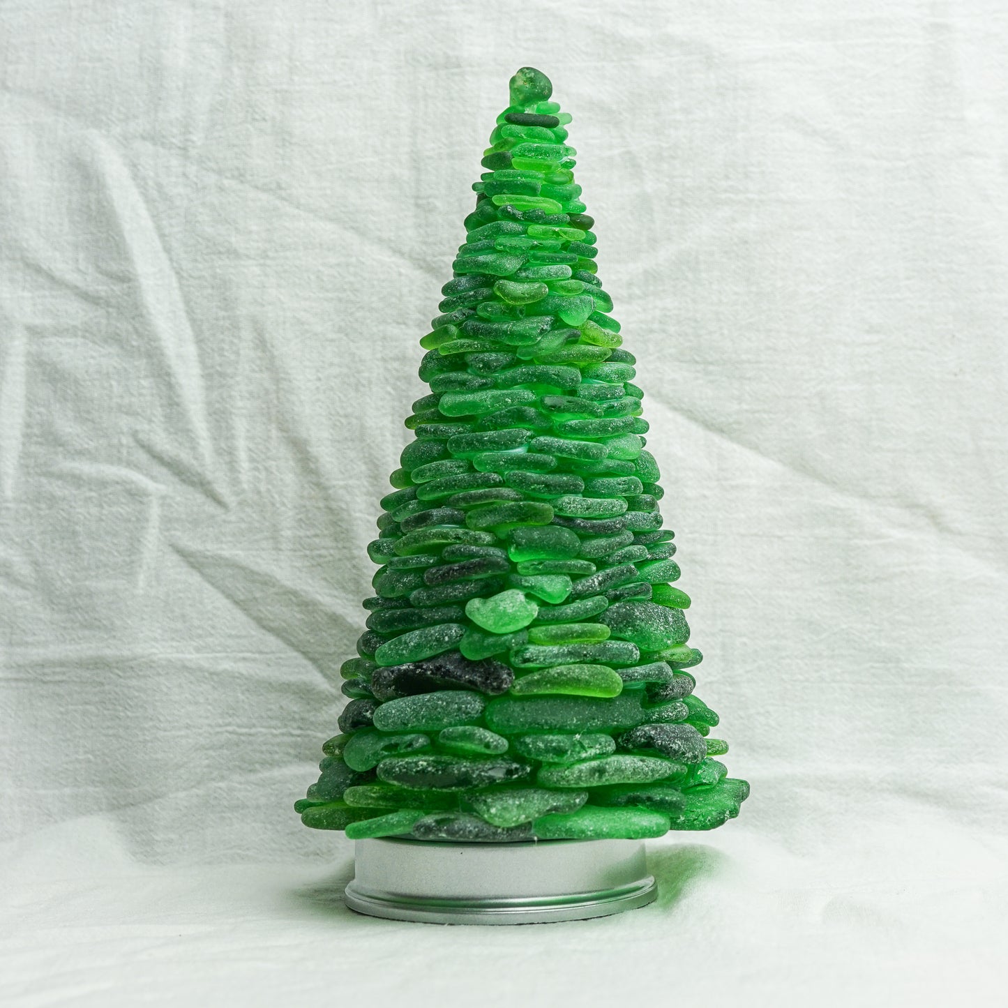 Large Green Sea Glass Tree