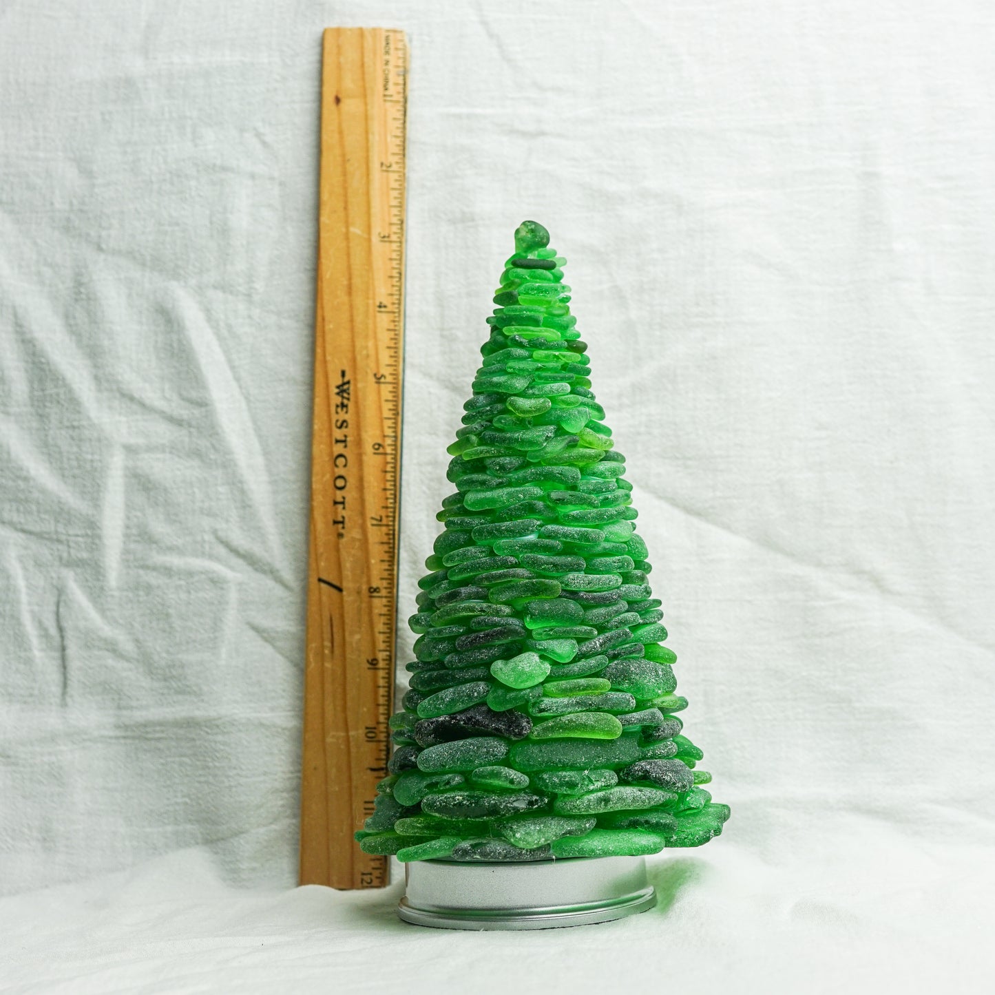 Large Green Sea Glass Tree