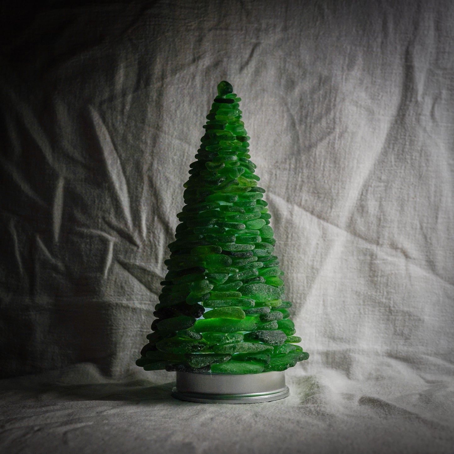 Large Green Sea Glass Tree