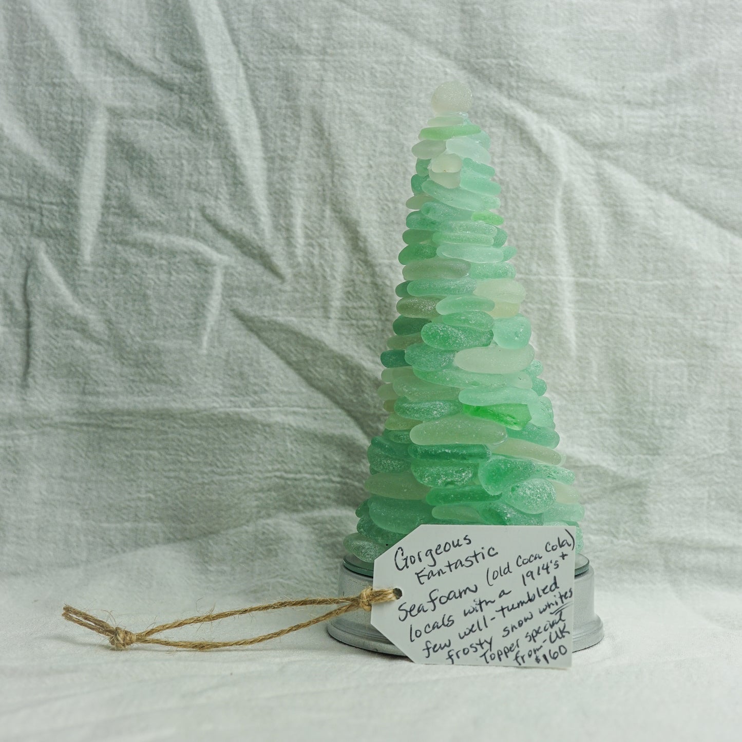 Aqua Sea Glass Tree Stunner