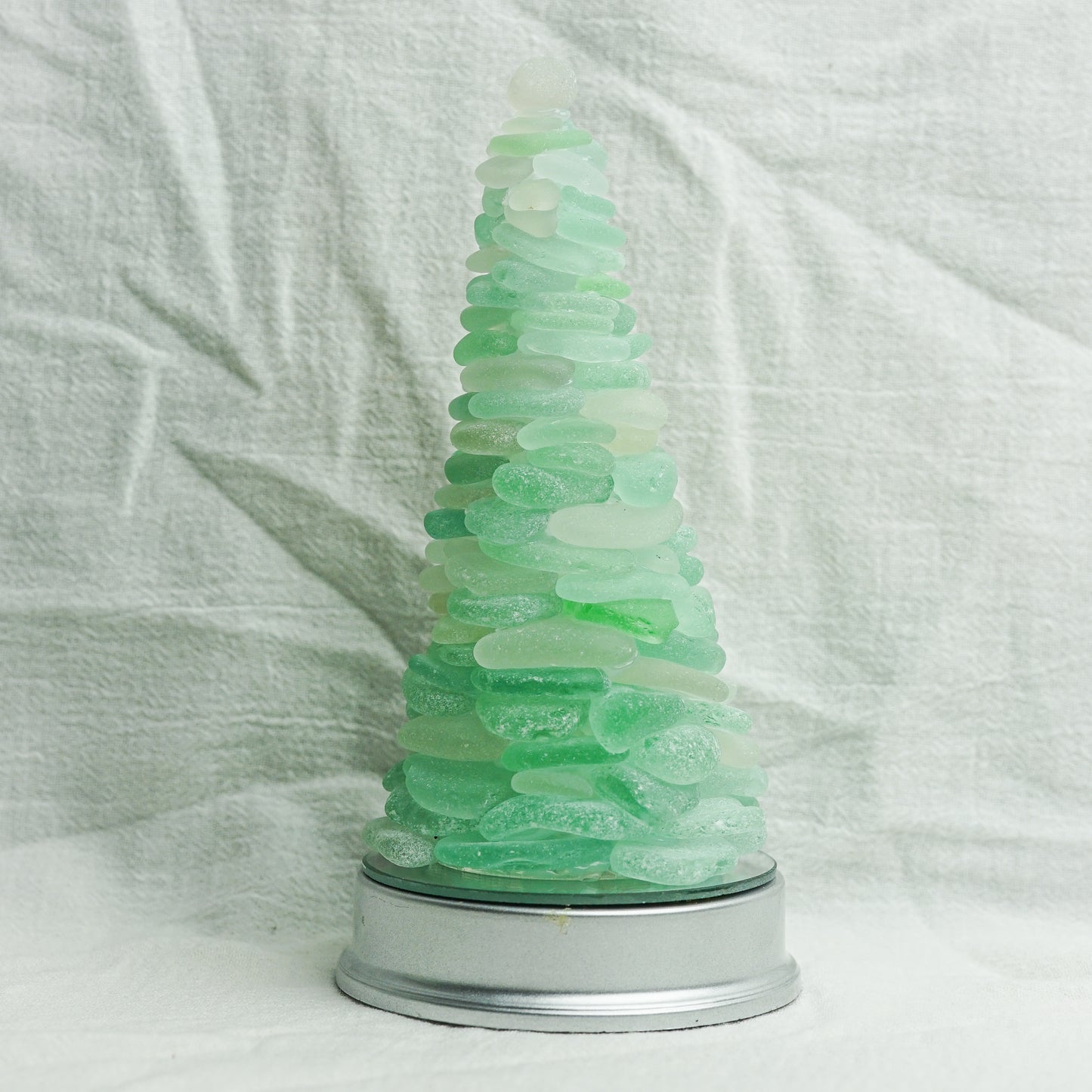 Aqua Sea Glass Tree Stunner