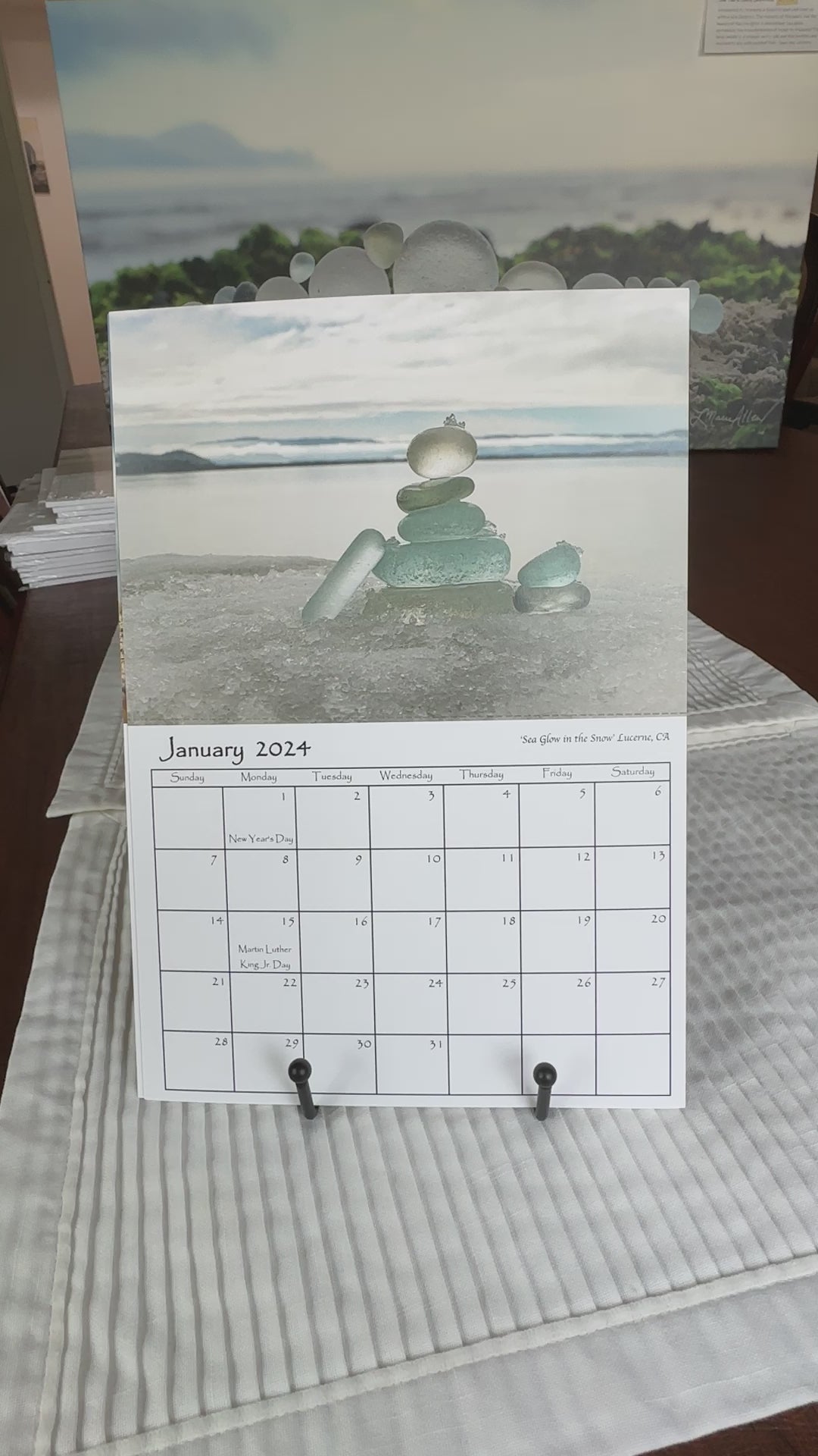 SOLD OUT 2025 3 in 1 Sea Glass Calendar/ CHECK BACK IN SEPTEMBER FOR 2