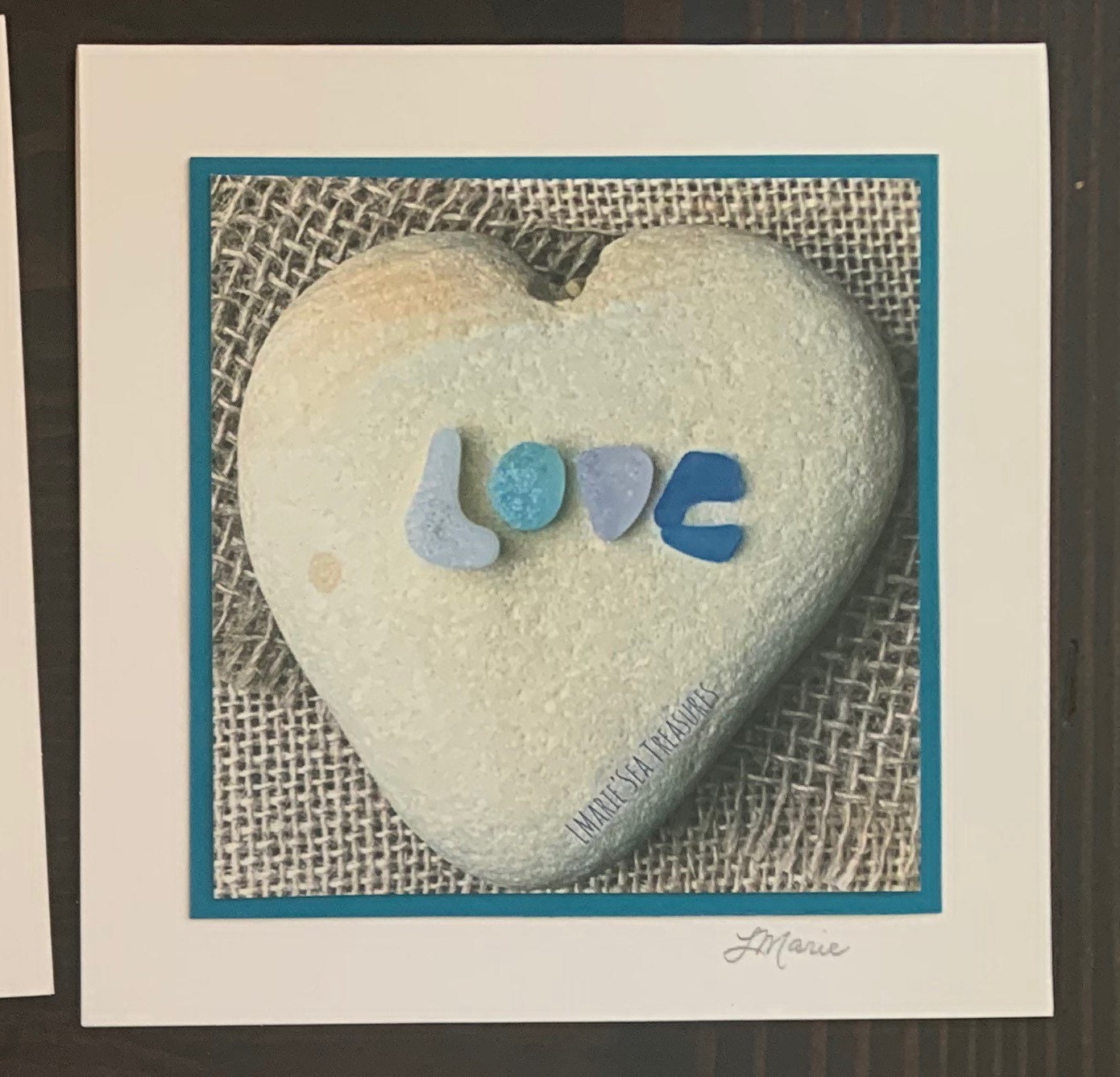 All original beautiful handmade sea glass photo cards!