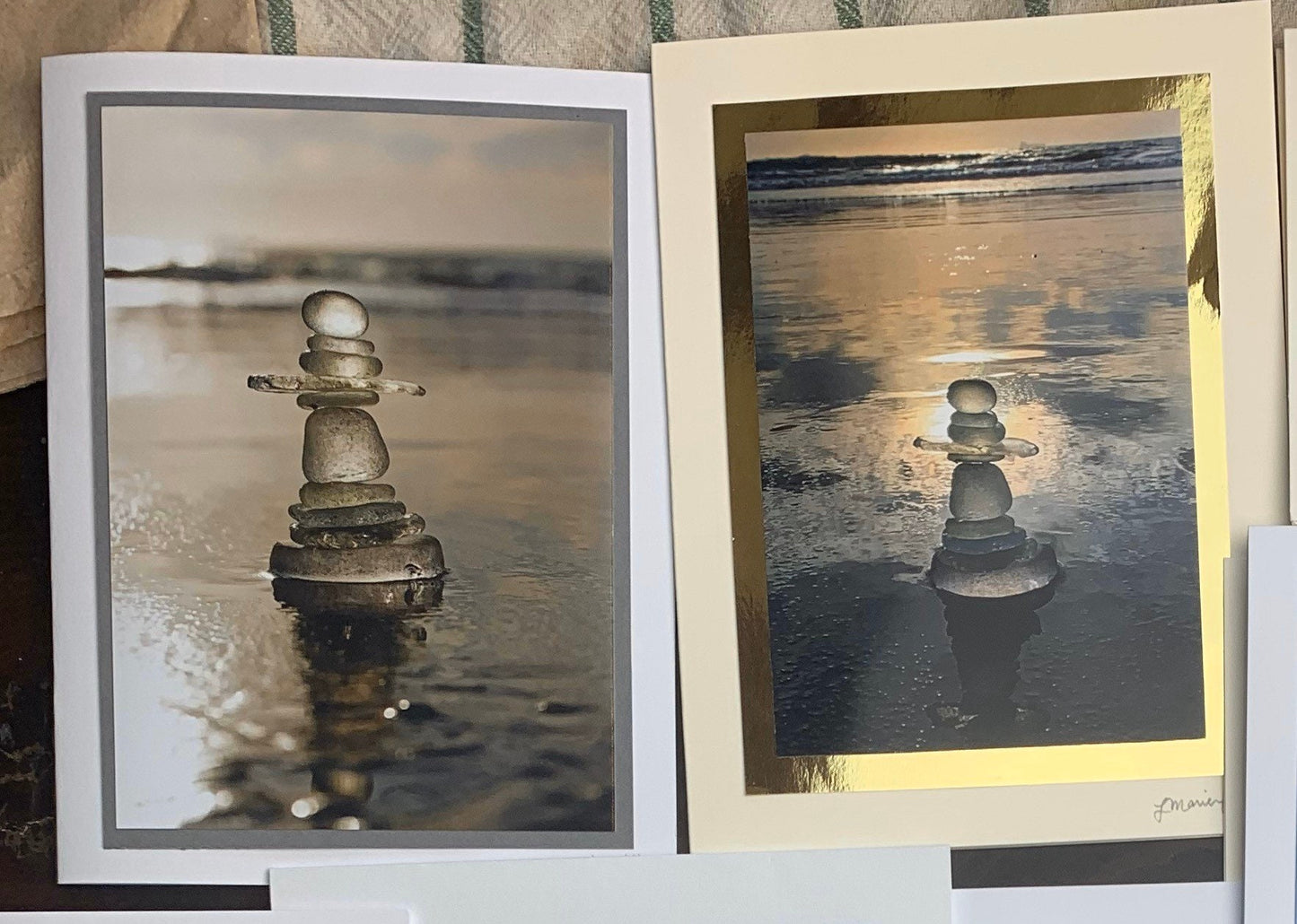 All original beautiful handmade sea glass photo cards!