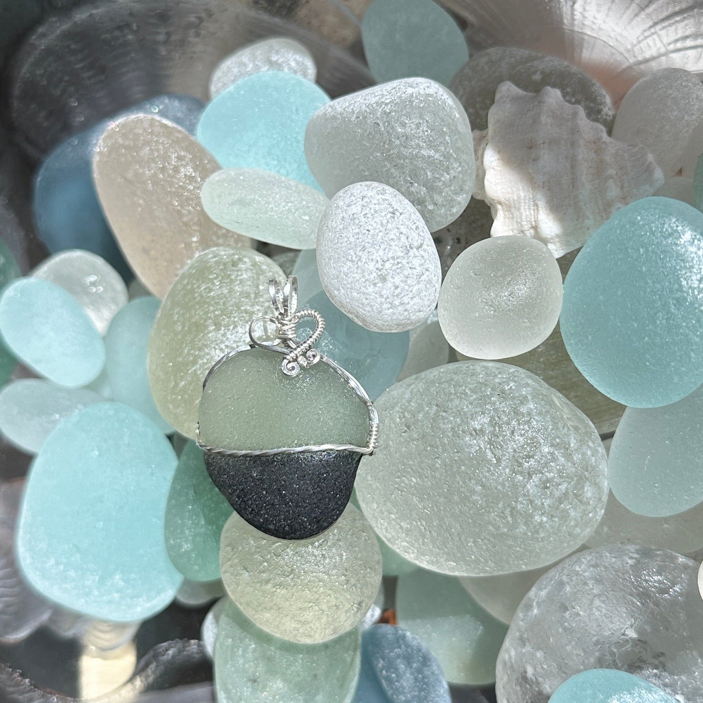 Huge Multi-Seaglass Hunk of Love from Seaham