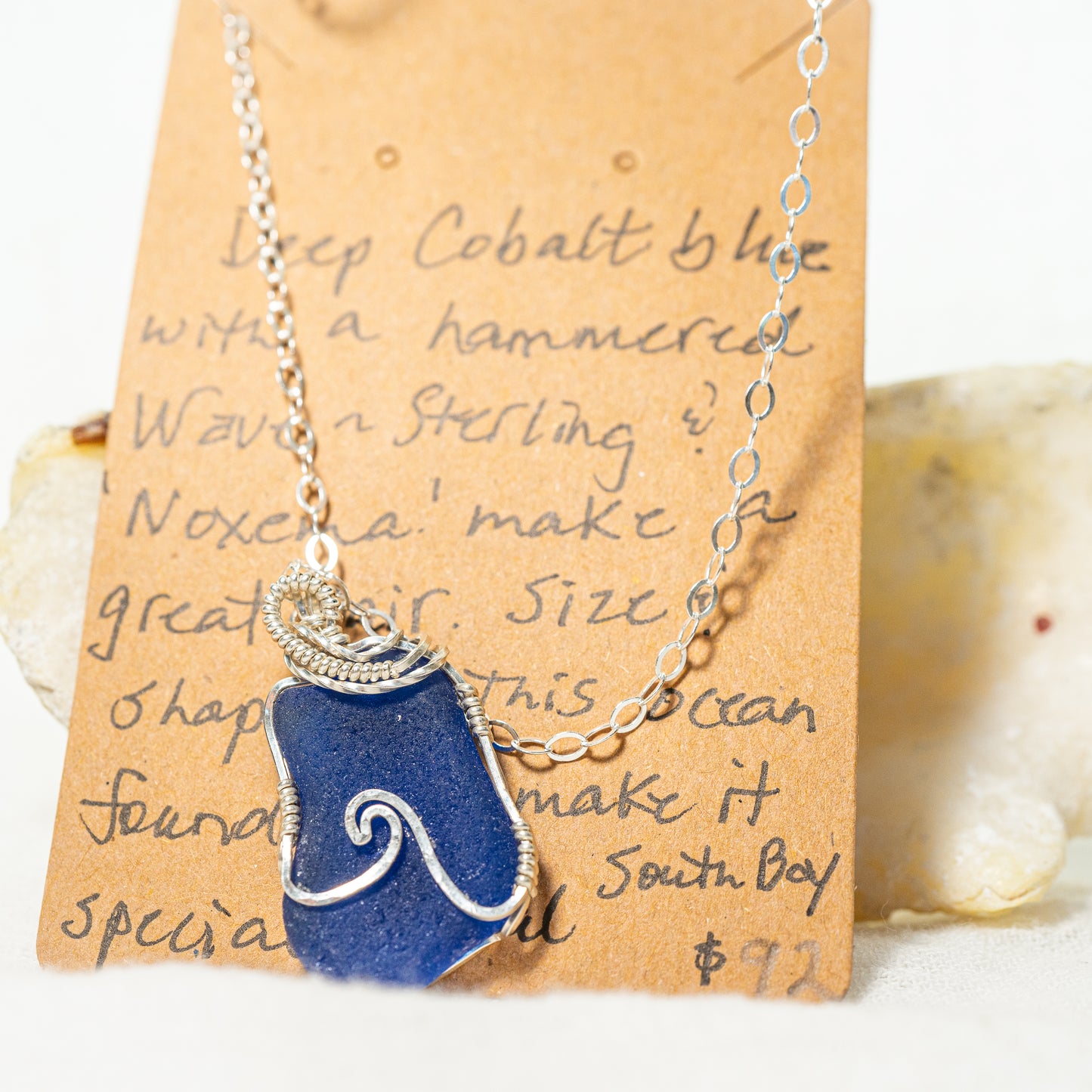 Deep Cobalt Blue with Classic Hammered Wave
