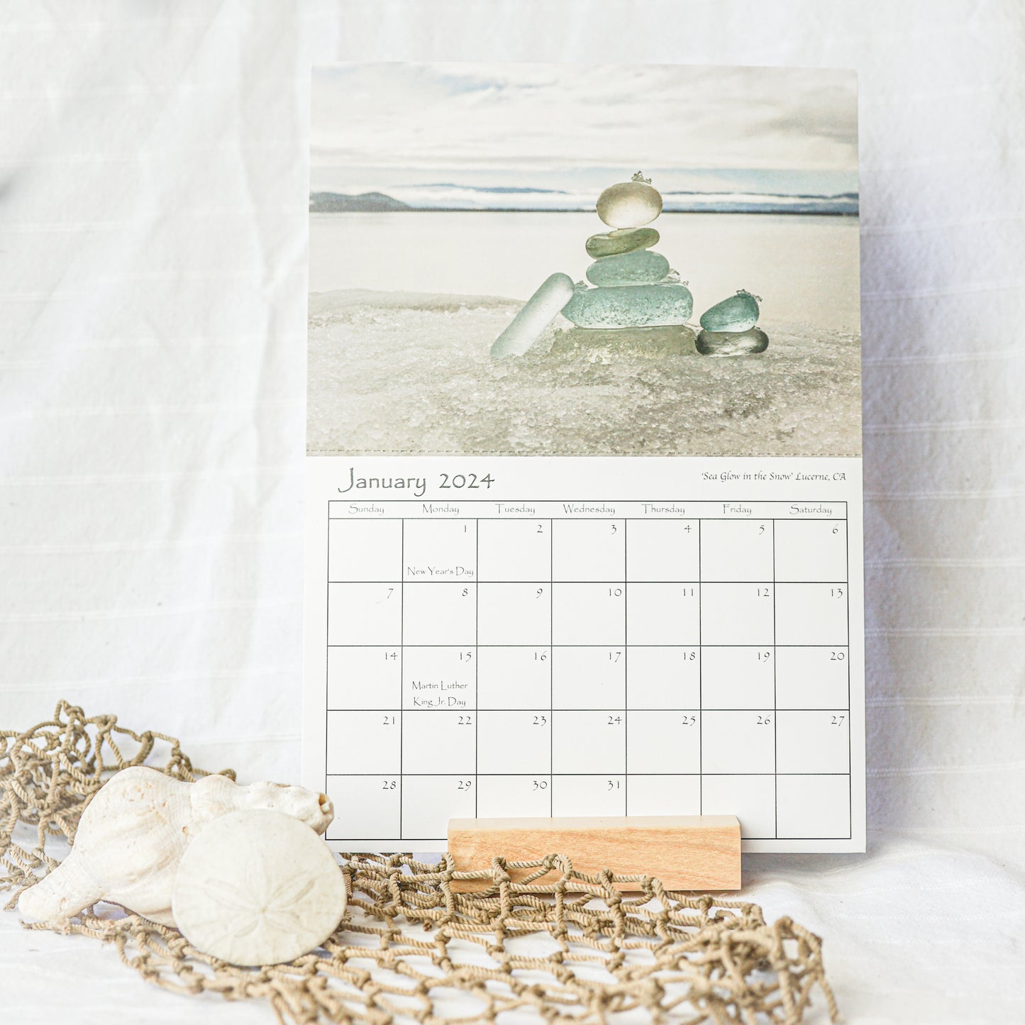 SOLD OUT 2025 3 in 1 Sea Glass Calendar/ CHECK BACK IN SEPTEMBER FOR 2