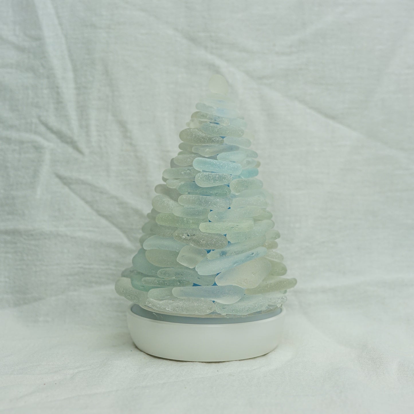 Adorable Full Frosty Sea Glass Tree