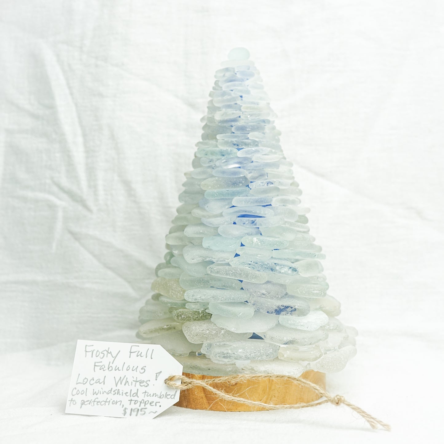 Frosty and Full Sea Glass Tree