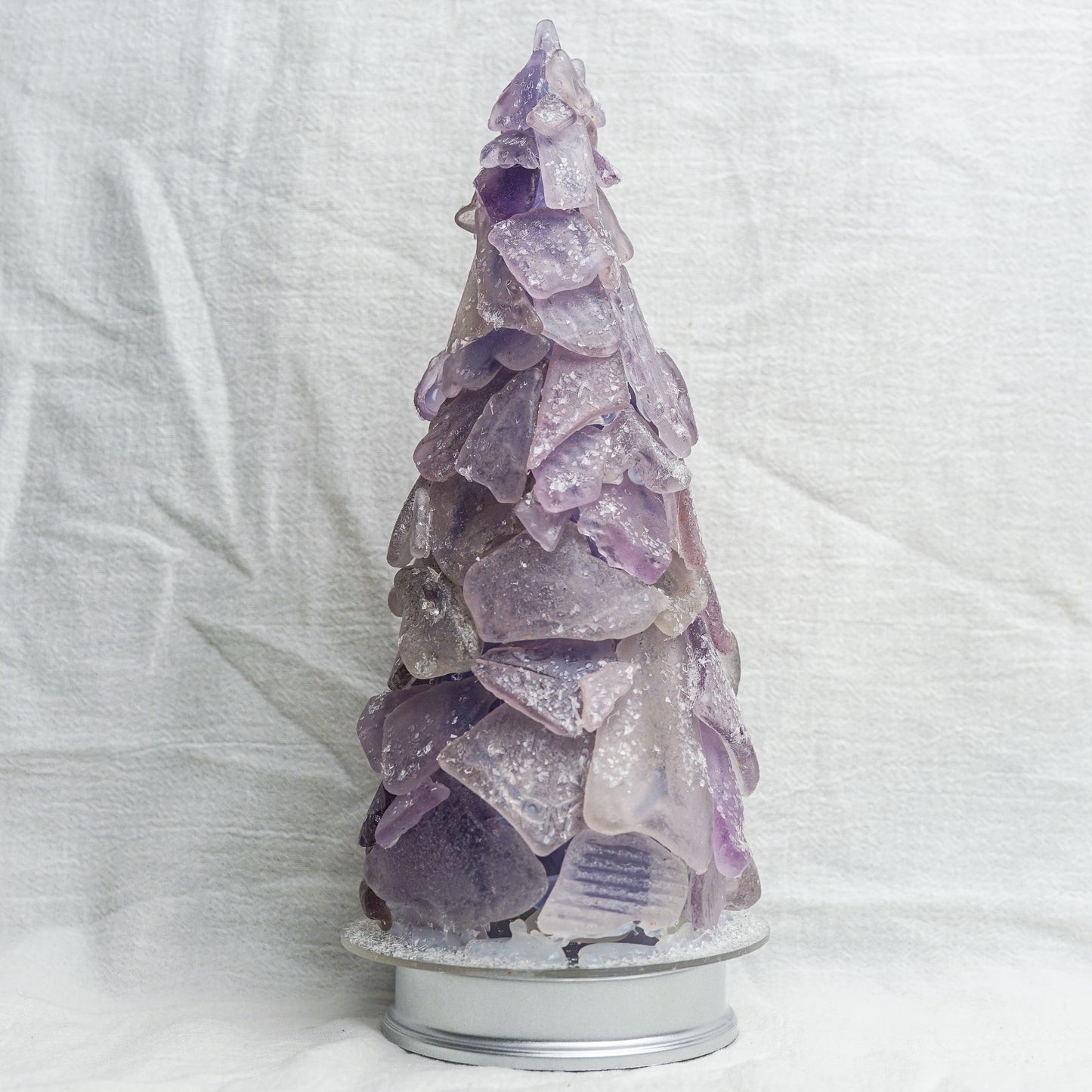 One of a Kind Purple Sea Glass Tree