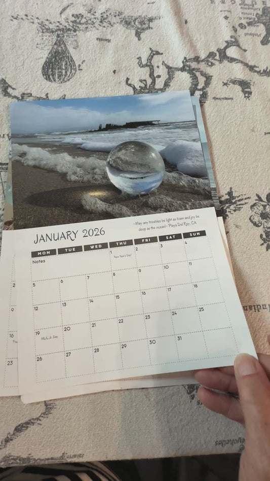 2026 SeaGlass Desktop Calendar:  3 for 1, Calendar, Postcards or 5x7 Photos! ORDER NOW!