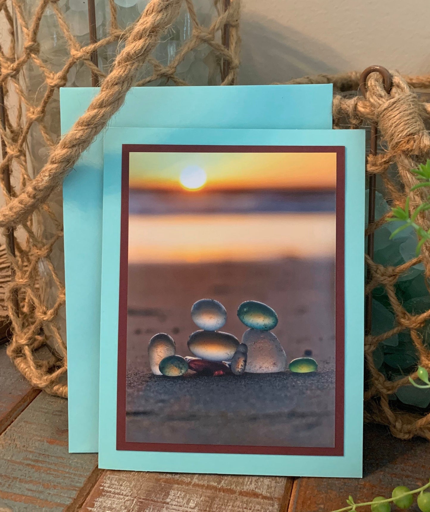 Heart Cards! Handmade seaglass photo cards with envelopes! Variety of designs packaged two per set.